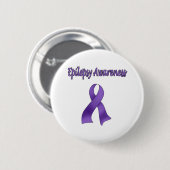 Badge Rond 5 Cm Conscience d'ÉPILEPSIE (Devant & derrière)