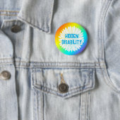 Badge Rond 5 Cm conscience du handicap caché (En situation)