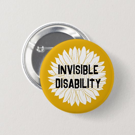 Badge Rond 5 Cm conscience du handicap invisible (Devant & derrière)