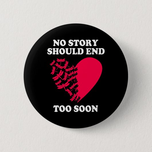 Badge Rond 5 Cm Conscience du suicide de la dépression Aucune hist (Devant)