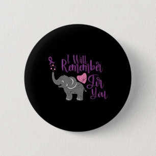 Badge Rond 5 Cm Conscience Je Me Souviendrai De Vous Un Eléphant M