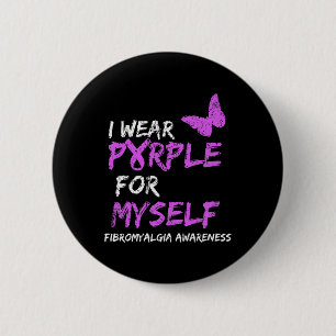Badge Rond 5 Cm Conscience Je Porte Le Violet Pour Moi-Même 1