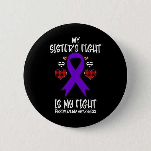 Badge Rond 5 Cm Conscience Le combat de ma soeur est mon combat (Devant)