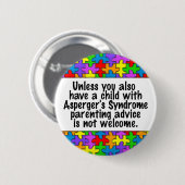 Badge Rond 5 Cm Conseil de Parenting (Devant & derrière)