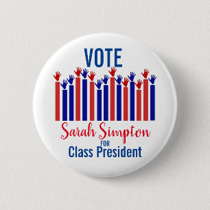 Badge Rond 5 Cm Conseil des étudiants Élection présidentielle