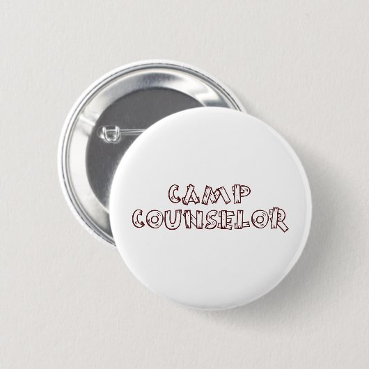 Badge Rond 5 Cm Conseiller de camp (Devant & derrière)