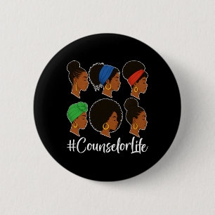 Badge Rond 5 Cm Conseiller de vie - Mois de l'histoire des Noirs C