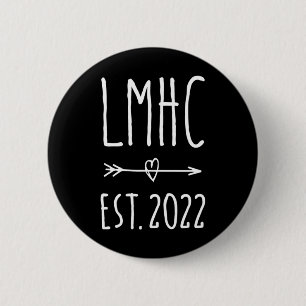 Badge Rond 5 Cm Conseiller en santé mentale agréé 2024