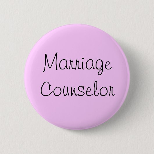 Badge Rond 5 Cm "Conseiller matrimonial" Pin (Devant)