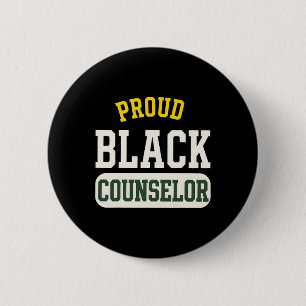 Badge Rond 5 Cm Conseiller Noir Fier Éduqué Motivé Mélanisé