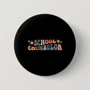 Badge Rond 5 Cm Conseiller Scolaire Groovy Conseil Santé Mentale