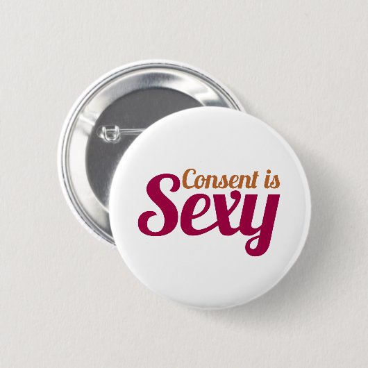 Badge Rond 5 Cm Consentir (Devant & derrière)
