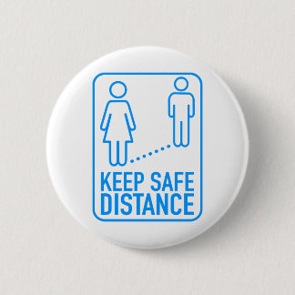 Badge Rond 5 Cm Conserver la distance de sécurité