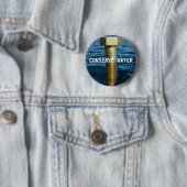 Badge Rond 5 Cm Conserver l'insigne d'eau (En situation)