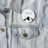 Badge Rond 5 Cm Conserver Noir Moderne En Simple (En situation)