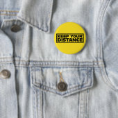 Badge Rond 5 Cm Conserver votre distance (En situation)