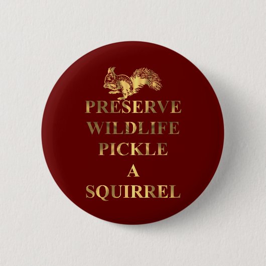 Badge Rond 5 Cm Conserves au vinaigre de faune de conserve un (Devant)