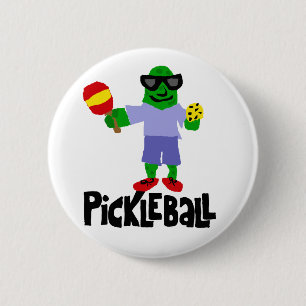 Badge Rond 5 Cm Conserves au vinaigre drôles avec la palette de