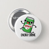 Badge Rond 5 Cm Consommation d'énergie amusant Énergétique Drink P (Devant & derrière)