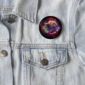 Badge Rond 5 Cm Constellation de Cassiopée (En situation)