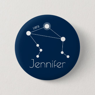 Badge Rond 5 Cm Constellation Zodiaque de la bibliothèque personna