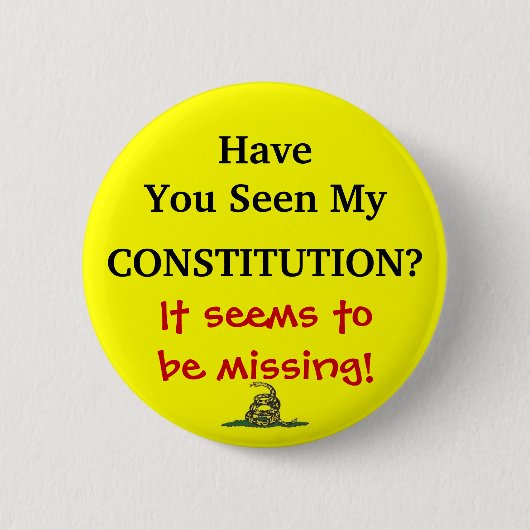 Badge Rond 5 Cm Constitution perdue (Devant)