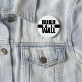 BADGE ROND 5 CM "CONSTRUISEZ LE MUR " (En situation)