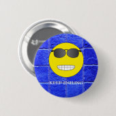 Badge Rond 5 Cm Continuez à sourire (Devant & derrière)