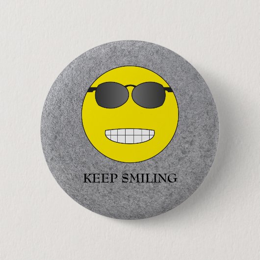 Badge Rond 5 Cm Continuez à sourire (Devant)