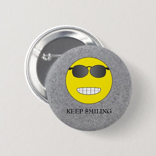 Badge Rond 5 Cm Continuez à sourire (Devant & derrière)