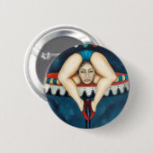 Badge Rond 5 Cm contorsionniste (Devant & derrière)