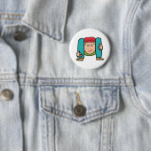 Badge Rond 5 Cm Contortionniste (En situation)
