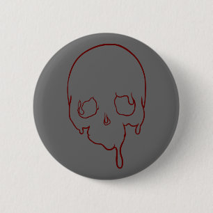 Badge Rond 5 Cm Contour de la tête de goutte personnalisable