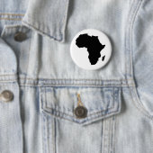 Badge Rond 5 Cm Contour de l'Afrique (En situation)