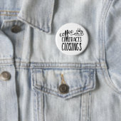 Badge Rond 5 Cm Contrats de café Fermeture Agent immobilier (En situation)