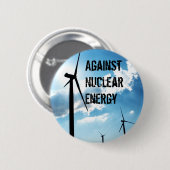 Badge Rond 5 Cm Contre l'énergie nucléaire (Devant & derrière)