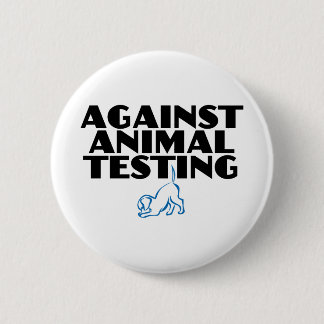 Badge Rond 5 Cm Contre les tests animaux