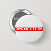 Badge Rond 5 Cm Contrôle du tampon (Devant & derrière)