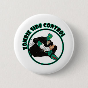 Badge Rond 5 Cm Contrôle latéral de zombi