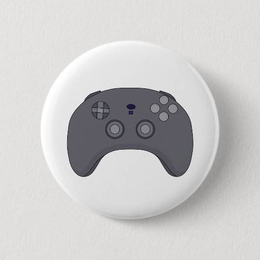 Badge Rond 5 Cm Contrôleur de jeu vidéo (Devant)