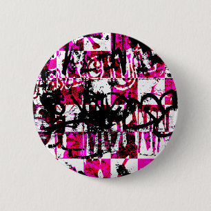 Badge Rond 5 Cm Contrôleurs roses