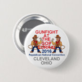 Badge Rond 5 Cm Convention 2016 de républicain (Devant & derrière)