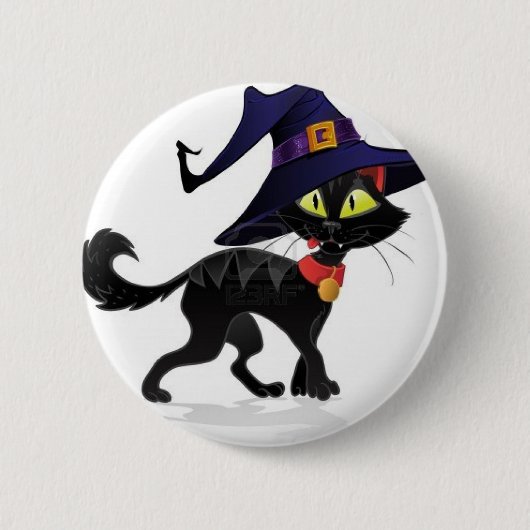 Badge Rond 5 Cm Conversation Halloween noir (Devant)