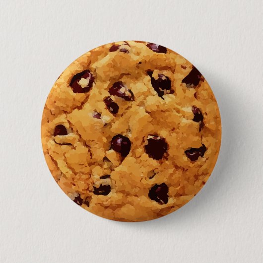 Badge Rond 5 Cm Cookie à chips au chocolat (Devant)