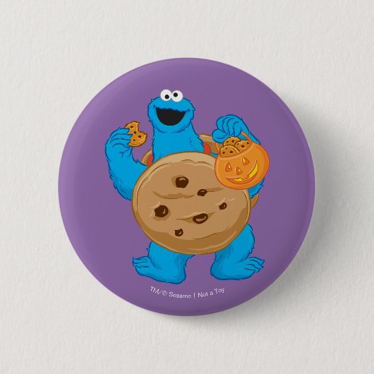 Badge Rond 5 Cm Cookie Monster | Cookie Costume (Devant)