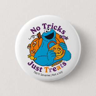 Badge Rond 5 Cm Cookie Monster   Pas de traces juste des traitemen