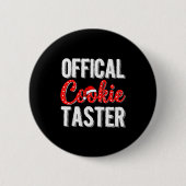 Badge Rond 5 Cm Cookie Taster Cookie Christmas Matching Couple  (Devant)