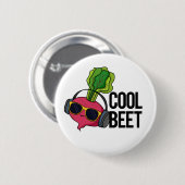 Badge Rond 5 Cm Cool Beet Funny Food Beet Pun de betterave (Devant & derrière)