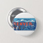 Badge Rond 5 Cm Cool Colorful Denver (Devant & derrière)