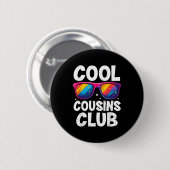 Badge Rond 5 Cm Cool Cousins Club Family Matching Funny Cousin Squ (Devant & derrière)